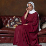 abaya femme bordeaux