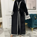 abaya kimono velours