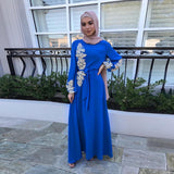 abaya dubai bleu roi 