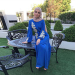 abaya dubai bleu roi moderne