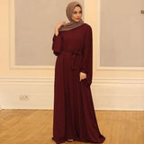 abaya femme bordeaux moderne