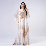 abaya dubai robe soirée blanche