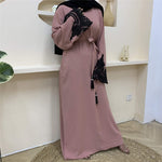 abaya dubai haut gamme rose
