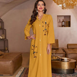 abaya tenue pour femme jaune