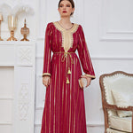 abaya dubai design rouge 