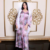 caftan marocain haut gamme rose