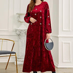 abaya femme dubai chic rouge