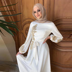 abaya dubai blanche