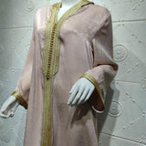 Robe Caftan Beige Dorée