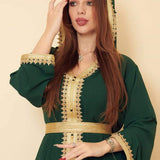 caftan marocain 2014 haute couture vert