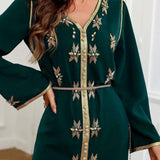 abaya femme robe verte