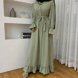 abaya femme verte 