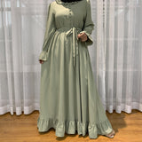 abaya femme verte moderne